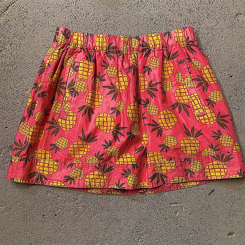 J. Crew Factory pineapple skirt
